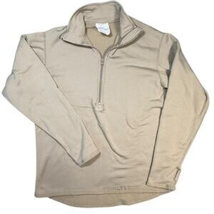 Peckham Cold Weather Shirt Med Mid Weight 1/4 Zip Long Sleeve Army Layer Thermal